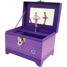 Ballerina Music Box (Heart Ballerina Music Box - Purple) - Color: Heart Ballerina Music Box - Purple