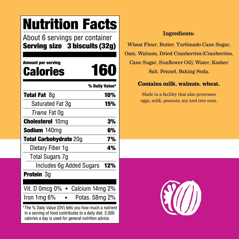 Effie's Homemade Biscuits - Walnut - 6 Pack