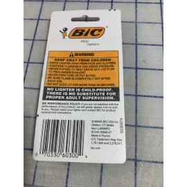 BIC Mini Bic Lighters 2-Pack Sky Blue \ Black