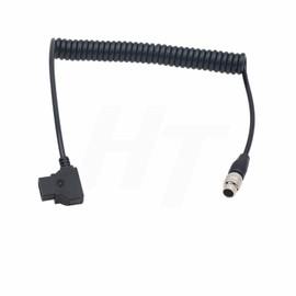 HangTon Hirose 20-Pin Male to P-Tap D-tap Power Cable for Fujinon Cabrio Lens Servo Zoom Motor 19-90mm 50cm (coiled cable)