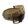Zac's Alter Ego 2 Row Eyelet Canvas Belt with 3