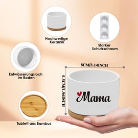 coTaSiEY Mother's Day Gift, Best Mum Flower Pot Flower Pots Gifts for Mum Mother Birthday Gifts Mothers Day Gifts Easter Gift