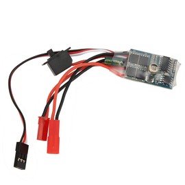 Tihebeyan Cepillo Bidireccional ESC, 30A 4 8V ESC Controlador de Velocidad del Motor RC Bidireccional para 1/16 1/18 1/24 Coche Barco (sin Freno)