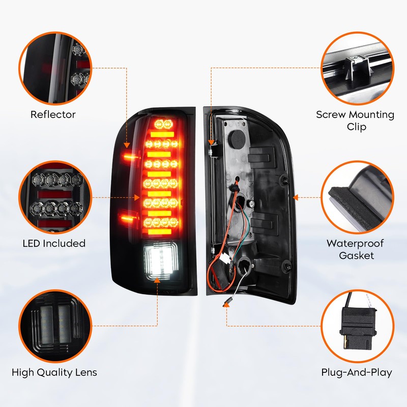 LED Tail Light for Chevy Silverado 1500 2007-2013, Silverado 2500