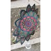 Stainless Steel Colour Garden Wind Spinner - Pink Green Shades
