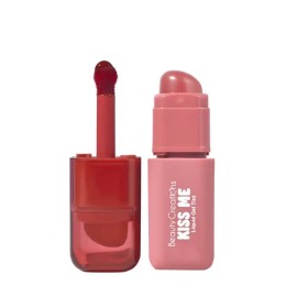 Beauty Creations - Kiss Me Liquid Gel Tint - Tinta En Gel Para Labios Y Mejillas, Color Modulable Y Resistente A Manchas - Bearly Brown               