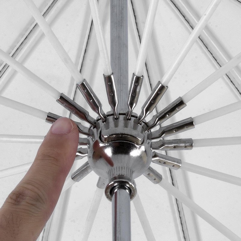 Glow Easy Lock X-Large Deep Translucent Fiberglass Umbrella (65")