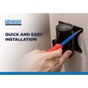 US Weight U2500CYB Wall Mount with Retractable Belt – 8'