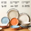 Dinnerware Sets for 6, 18 Piece Plates and Bowls Sets,