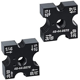 Fortool 48-44-2872 1/4", 3/8", 1/2" Replacement Cutting Die Set Fits For Milwaukee 2872-20, 2872-21 M18 Brushless Threaded Rod Cutter, With 4-Sided Rotatable Cutter & Size Markings