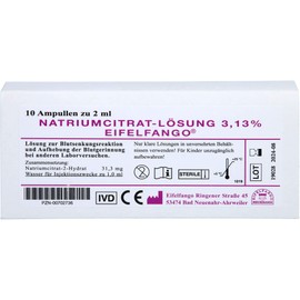 Sodium Citricum 3.13% Ampoules 10 x 2 ml