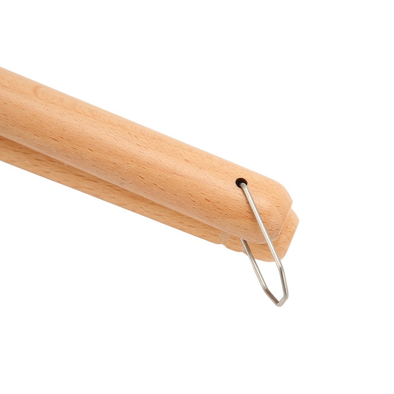 Double Sided Baking Pan Aluminium Alloy Frying Pan Wooden Handles