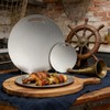 Versatile Cutting Boards for Kitchen,Stainless Steel Cutting Boards 2-Piece Set,Round