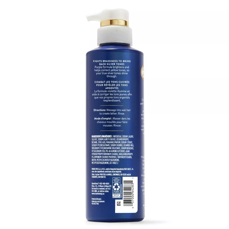 HB Hair Biology Silver and Glowing Purple Shampoo for Silver