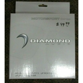 DIAMOND AUDIO DHDRG 15+ H-D ROAD GLIDE FAIRING SPEAKER GRILLS 2pc METAL W EMBLEM