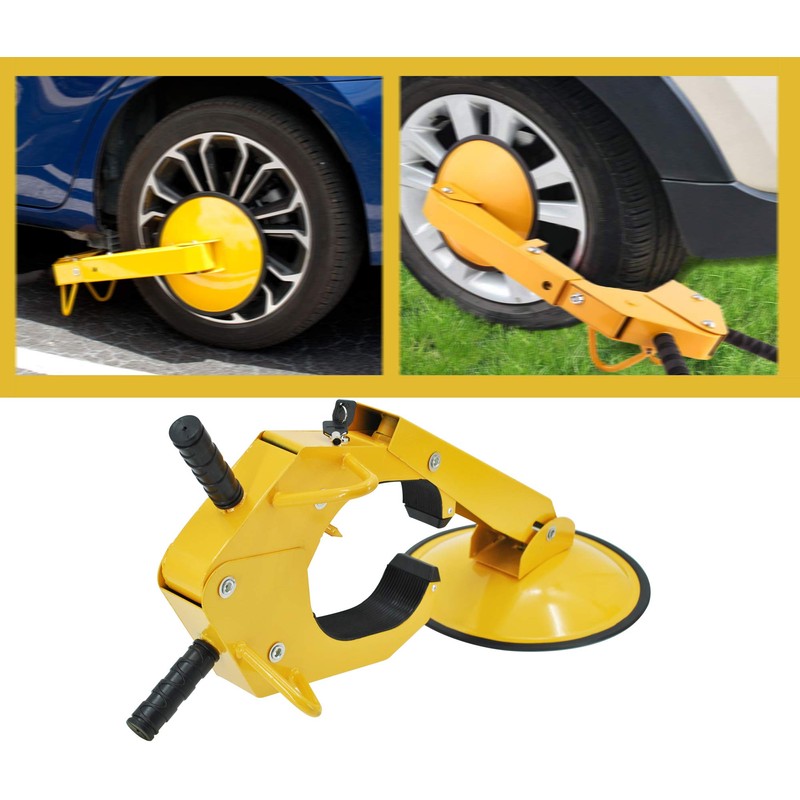 2 Pack Trailer Wheel Lock Clamp Boot Adjustable for RV