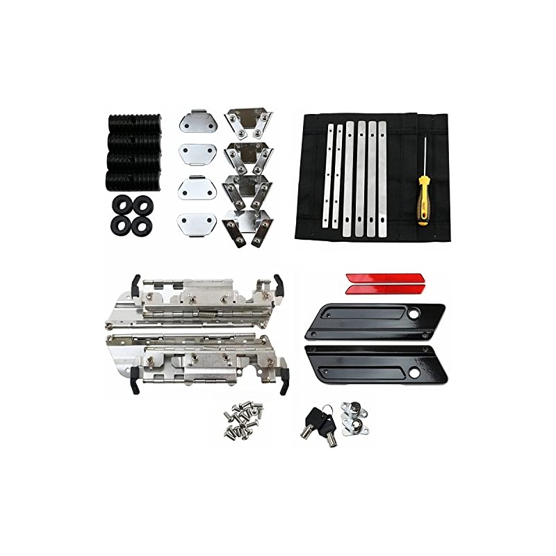 YTS Motor Saddlebag Latch Hardware Kit Saddlebag Hinge Set for
