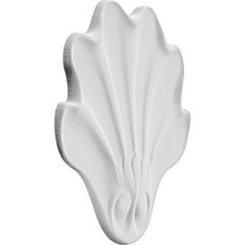 Ekena Millwork ROSC045X060CBLUF 4 W x 6" H x 1/2" P Large Campbell Rosette White