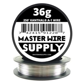 Kanthal A1-250' - 36 Gauge Wire - 250ft - 0.13mm - 0.005in - Made in USA - Master Wire Supply