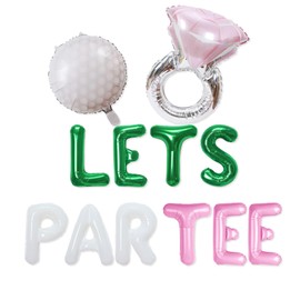 Lets Partee Balloons Banner Lets Partee Golf Decoration for Bridal Shower Bachelorette Party Decor Country Club Pickleball Golf Tennis