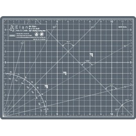 Elan Cutting Mat A4 Grey, 5-layer Self-healing Cutting Mat A4, Craft Mat, Cutting Mat 12x9 INCH, Self Healing Cutting Mat A4, Cutting Mat A4 Self-healing, Hobby Cutting Mat Grey, Work Mat, Self