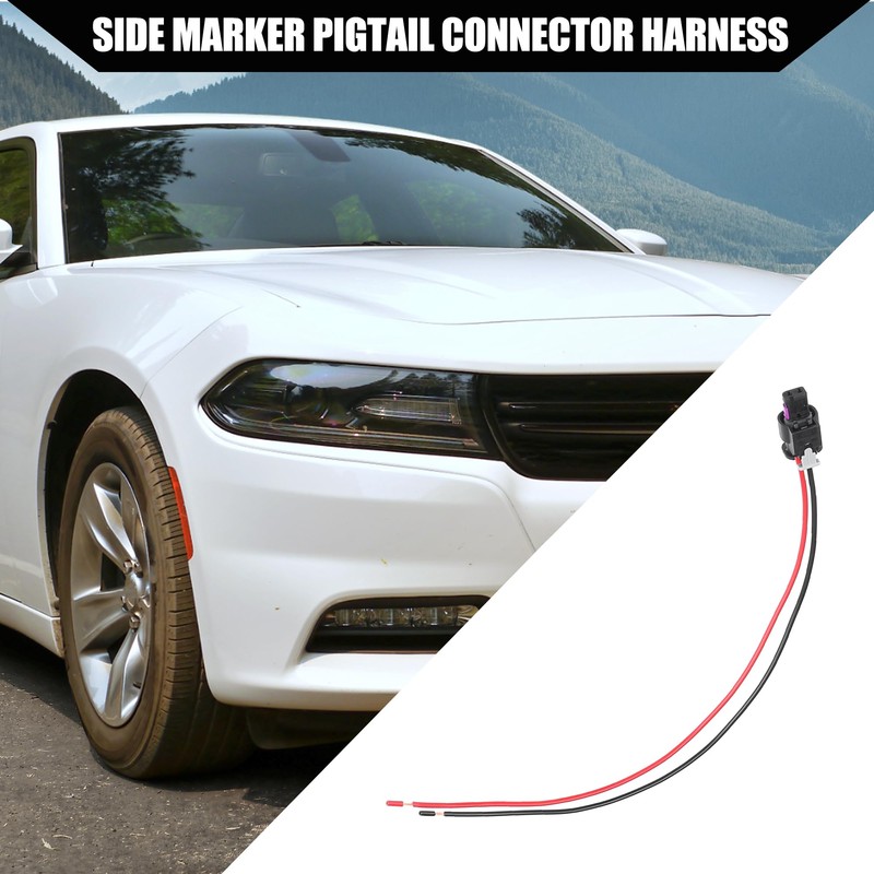 Hihaha Car Side Marker Connector Wiring Harness for Dodg Charger
