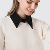 2 Pieces Of Solid Color Fake Collars, Shirt Collars, Simple