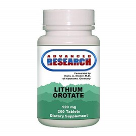 NCI Advanced Research Dr Hans Nieper Lithium Orotate Tablets 120 mg 200 Count Dietary Supplement