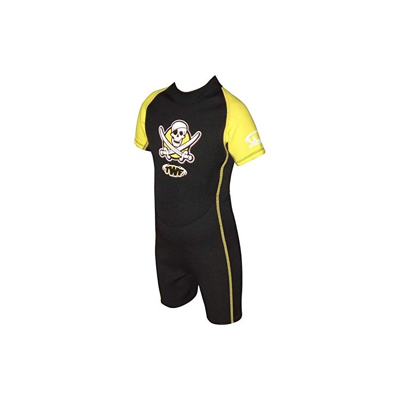 TWF Children's Pirate Wetsuit, Yellow, 8-9 Year Manufacturer size K4