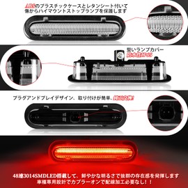 POPMOTORZ Suzuki LED High Mount Stop Lamp, Jimny/Jimny Sierra JB64W, JB74 Brake Lamp, Universal Genuine Replacement Type (Clear)