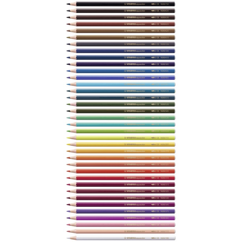 Colouring Pencil - STABILOaquacolor - Wallet of 36 - Assorted