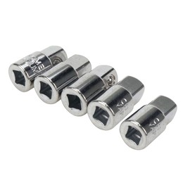 Dahszhi 5Pcs 1/4 Inch Drive (F) x 3/8 Inch (M) Socket Adapter Ratchet Wrench Adapter,Socket Reducer, Female to Male