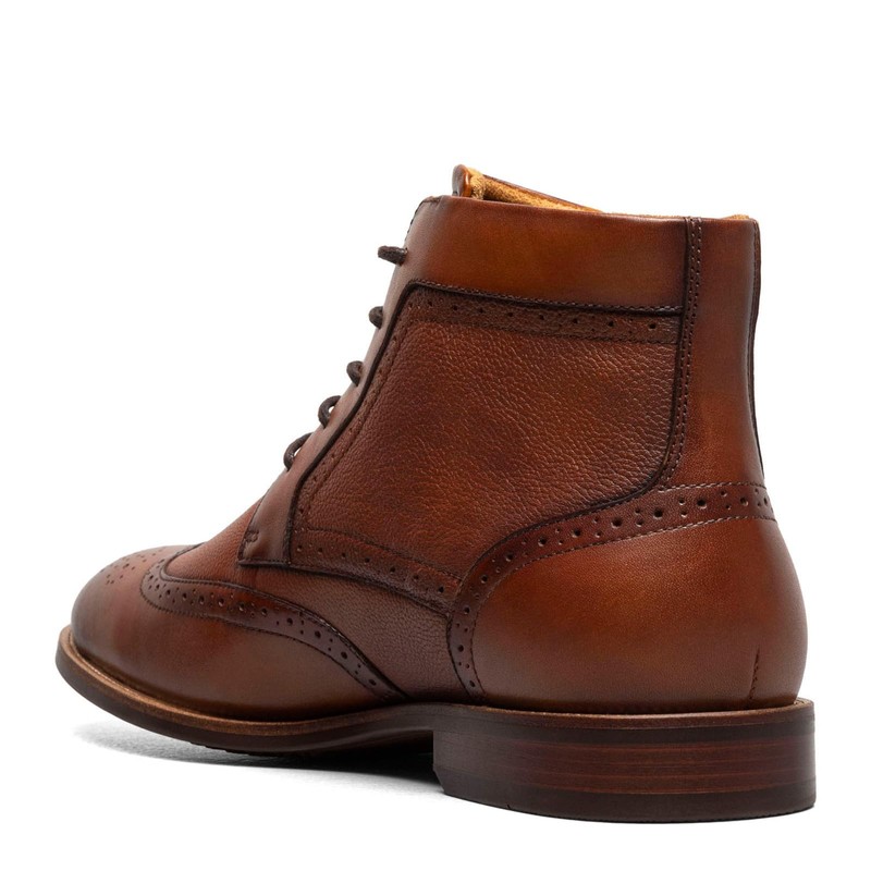 Florsheim Rucci Wingtip Boot Men's Boot, 10 D(M) US, Cognac