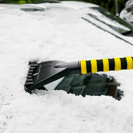26 Detachable Car Snow Brush Ice Scraper Versatile Efficient Cleaning Comfortable Grip Snow Removal Brush Car Snow Scraper for Car Truck SUV Windshield