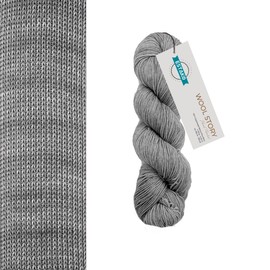 Estako Wool Story Hand Painted 100% Superwash Merino Wool. Super Fino (1) / 3.52 Oz - 100 gr / 382 Yard - 350 mt (7800 - Strom Grey)