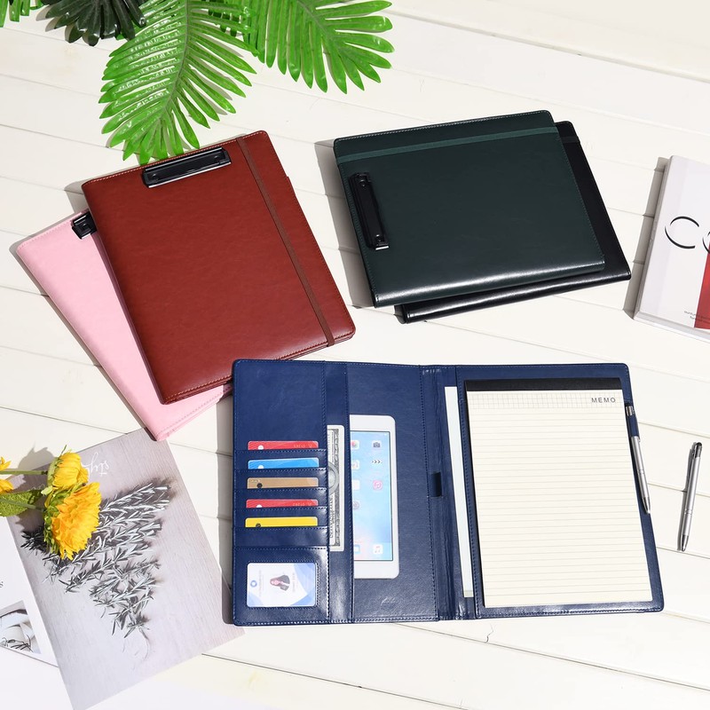 Wonderpool A5 Faux Leather Clipboard Partfolio Recipe Binder Notepad Forms