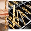Metal Twist Drill Bit Set, Titanium Coated 4241 HSS 135°