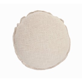 LR Home Solid Birch Throw Pillow, 20" x 20" Round