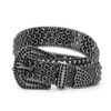 Women Men Western Rhinestone Studded Leather Belt Cowgirl Bling Waist