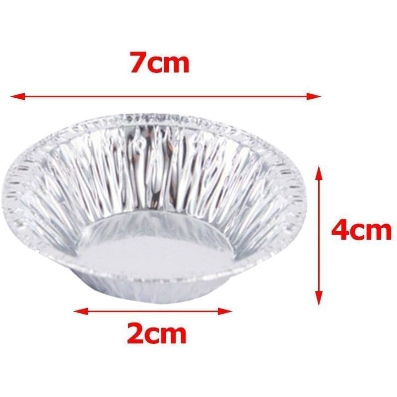 50PCS Silver Mini Pie Tins, Round Tart Pie Foil Pans,