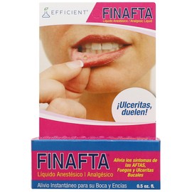 Finafta - Oral anesthetic Treatment for Canker sores and Mouth and Gum irritations