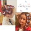 20 Pzs Para El Pelo Con Forma De Mariposa Cabello