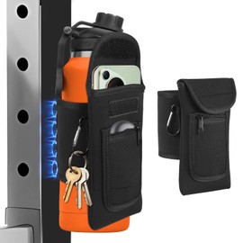 Nastopee Magnetic Gym Bag, Water Bottle Holder, Gym Accessories, Magnetic Phone Holder, Gym Essentials Fitness Accessories for Water Bottles, 1 & 1.5 Litres