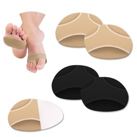 Almohadillas para pies de bola de almohadillas metatarsianas para mujeres y hombres, almohadillas de gel suave para antepié, almohadillas de tela suave, evitan el dolor y la incomodidad
