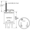 Memotronics ELF33-6 Turn Signal Flasher Relay, LED Compatible, 3 +