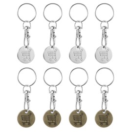 8PCS Trolley Token, Trolley Coin Shopping, Trolley Token UK, Reusable and Durable Pound Coin Holder, Convenient Shopping Cart Accessory