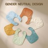 AMAWMW Muslin Baby Bibs for Unisex Boys Girls 6Pack Soft