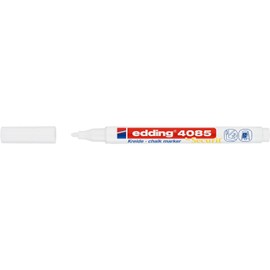Edding 6 x Liquid Chalk Markers 4085 White Round Tip 1-2mm