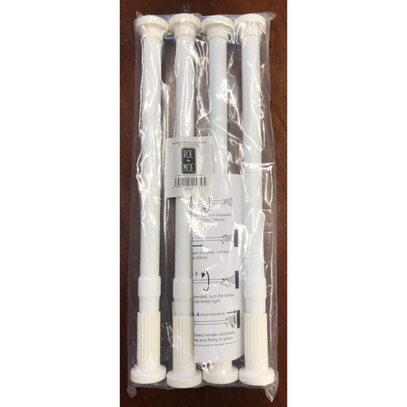 Roe & Moe Telescoping Window Security Guard Bars Prevent Forced