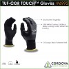Safety, Crowd Control, Rope Cordova Tuf-Cor Touch Gloves, 13-Gauge Black